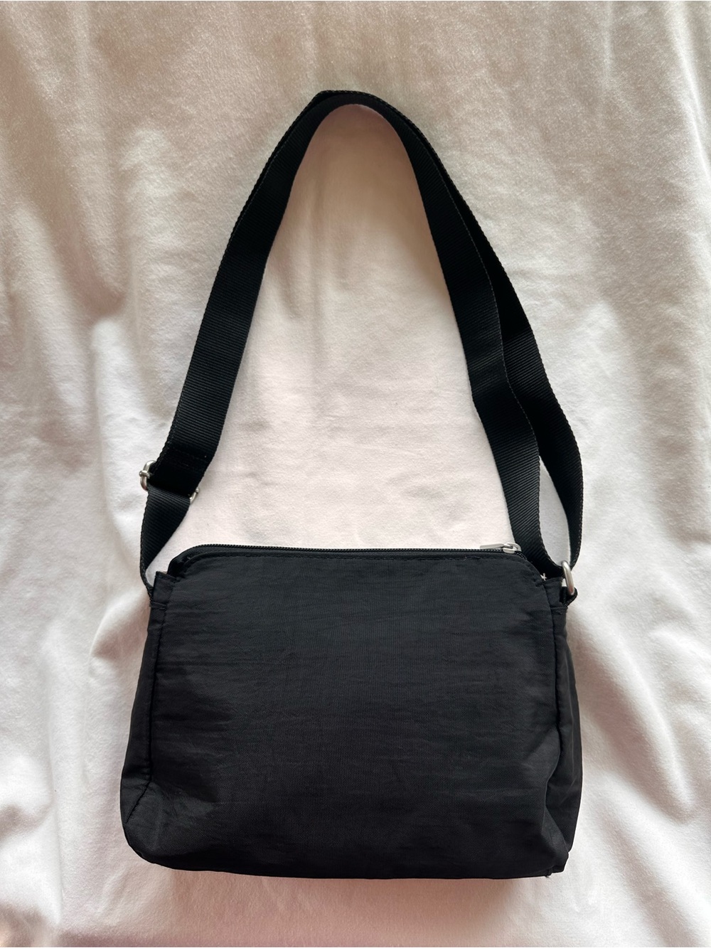 Baggallini Black Crossbody Organizer with Silver Accents - Picture 3 of 9